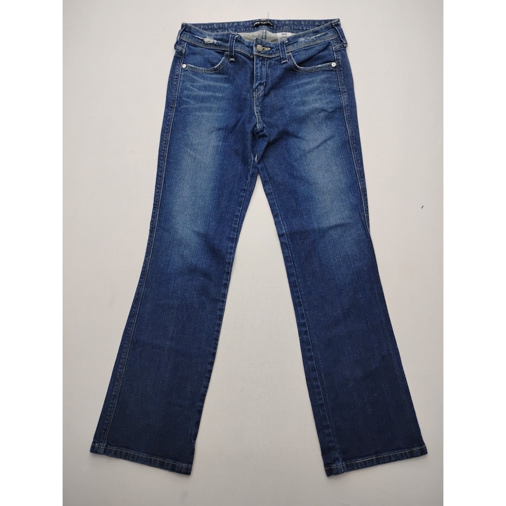 Levis Night Blues Bootcut Flare Jeans Womens 6M Dark Wash Blue Rhinestone Pocket
